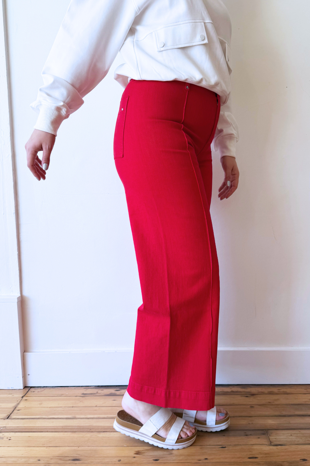 High Rise Wide Leg Ankle Denim - The 308 Boutique