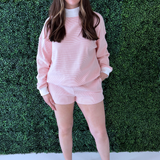Mockneck Stripe Sweatshirt