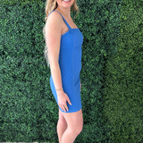Square Neck Sleeveless Mini Dress