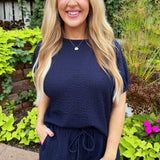 Textured Knit Dolman Top