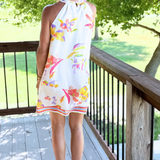 Sleeveless Floral Pattern Dress
