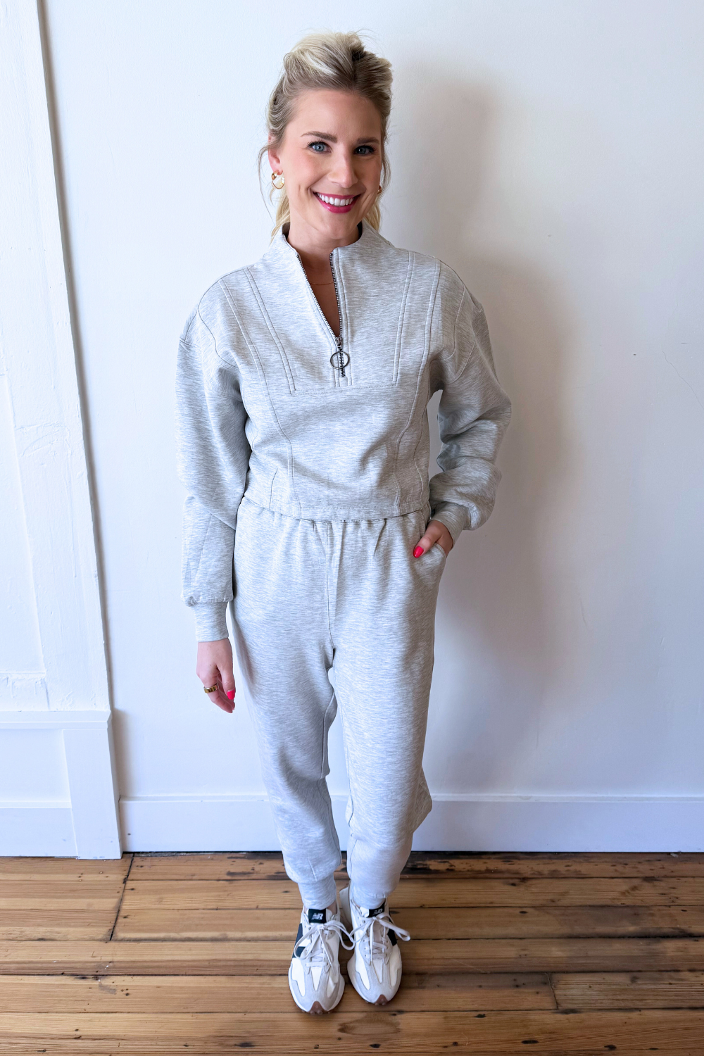 Luxe Soft Scuba Half-Zip Pullover - The 308 Boutique