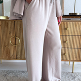 Brushed Modal Wide Leg Drawstring Pants