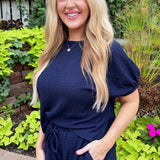 Textured Knit Dolman Top