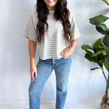 Striped Short Sleeve Top