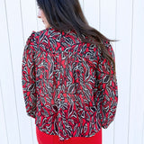 Long Sleeve Woven Blouse w/ Pintucks 23" HPS