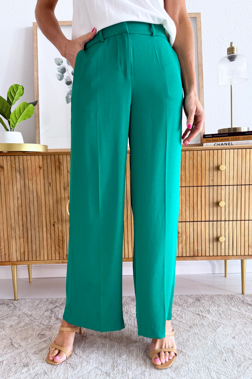 Dressy Wide Leg Pants - The 308 Boutique