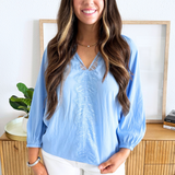 Lace Trim Blouse
