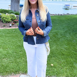 Fit and Flare Trucker Jacket