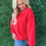 Modal Scuba V Neck Piping Top