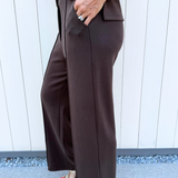 Brushed Modal Elastic Waist Pants