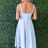 Corset Binding Midi Dress