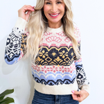 Multicolor Faire Isle Knit Sweater - The 308 Boutique