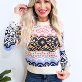 Multicolor Faire Isle Knit Sweater - The 308 Boutique