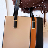 Small Two Tone Square Handbag