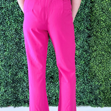 Pintuck Flare Pants