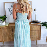 Bayside Striped Midi Dress