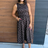 Polka Dot Fit & Flare Dress