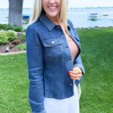 Fit and Flare Trucker Jacket