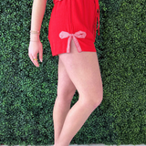 Checkered Bow Shorts
