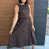 Polka Dot Fit & Flare Dress