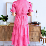 Short Sleeve Midi Shirtdress