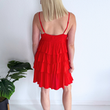 Tiered Ruffle Sleeveless Dress