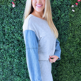 Color Block Relaxed Fit Sweatshirt