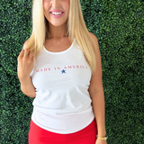 Made in America Racerback Tank