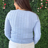 Henley FIne Knit Sweater Top