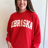 Nebraska Cloudy Knit Long Sleeve Top
