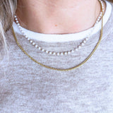 Double Layer Pearl Necklace
