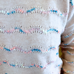Color Popcorn Yarn Detail Crew Neck Pullover Sweater - The 308 Boutique