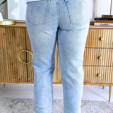 Kennedy Crop Straight w/ Wide Hem & Slit