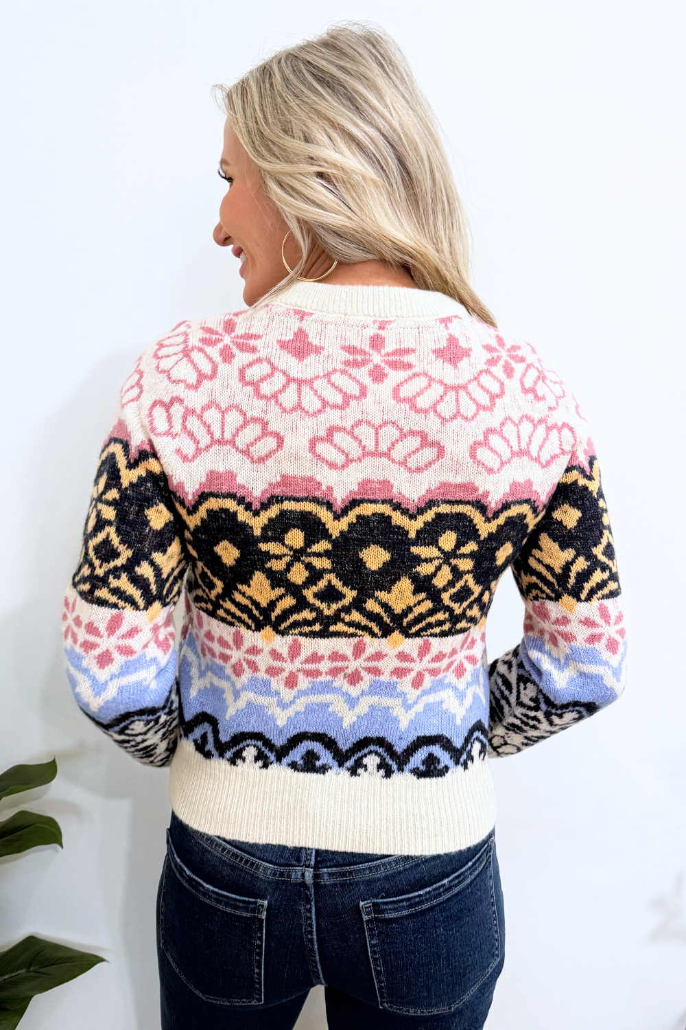 Multicolor Faire Isle Knit Sweater - The 308 Boutique
