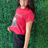 Nebraska First Quarter Volleyball Cropped Cuffed Tee