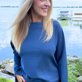 Long Sleeve Boat Neck Top