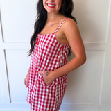 Nebraska Logo Pride Gingham Skort Dress