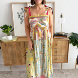 TIe Shoulder Midi Dress