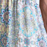 Sleeveless Smocked Waist Woven Maxi Dress