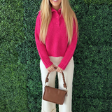 Chunky Varsity Collar Sweater