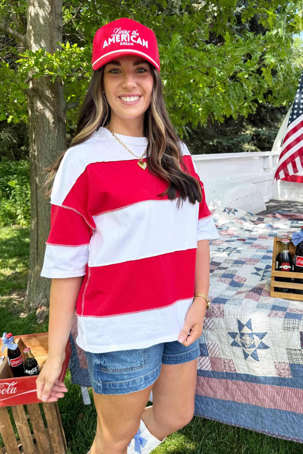 Polly Color Block Top