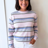 Soft Striped Crewneck Sweater