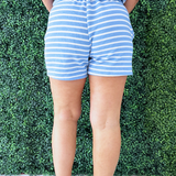 Sailor Cloudy Knit Stripe Shorts