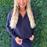 Full Zip Knit Hoodie