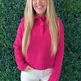 Chunky Varsity Collar Sweater