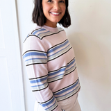 Soft Striped Crewneck Sweater