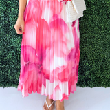 Pleated Midi Skirt