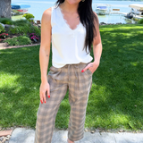 HR Crop Trouser W/ Drawstring 27" Inseam