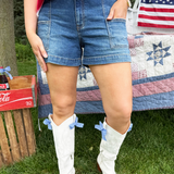 Jane High Rise Short w/ Pork Chop Pockets